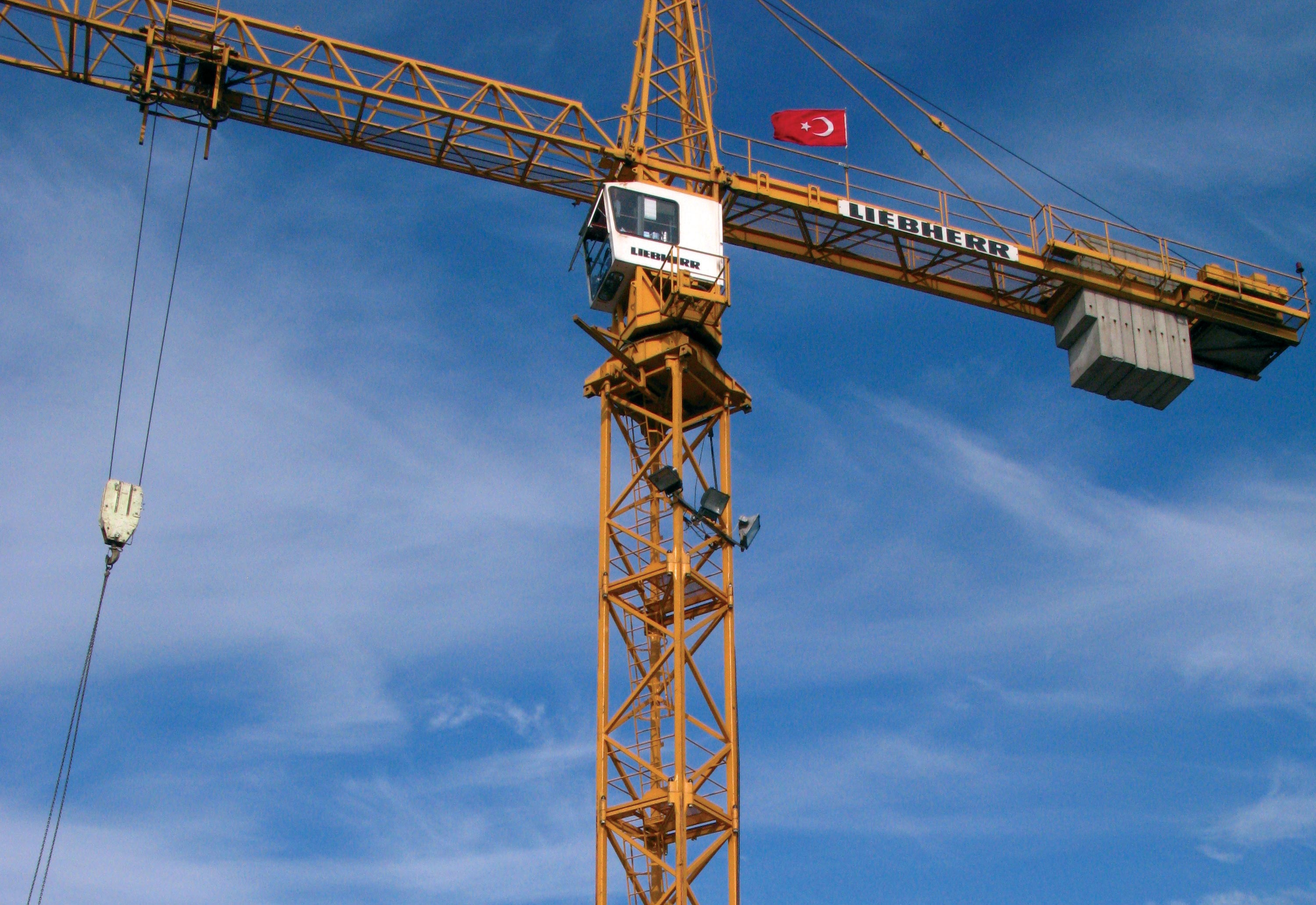 operating radius of crane