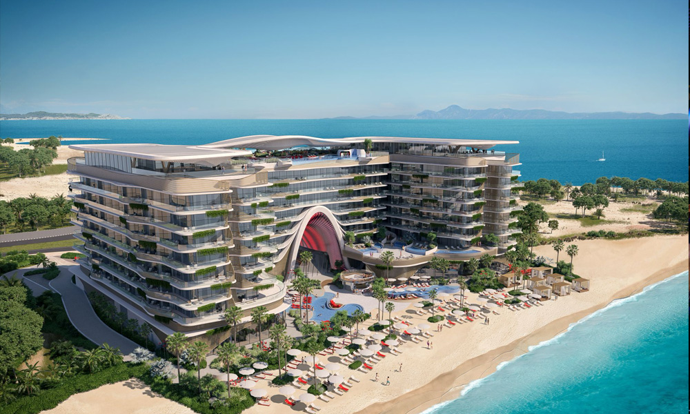 23% of construction completed at The Unexpected Al Marjan Island Hotel & Residences 23% of construction completed at The Unexpected Al Marjan Island Hotel & Residences