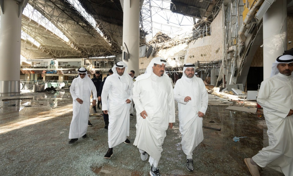 Kuwait International Airport damaged by Iranian drone strike